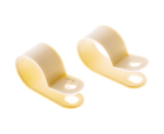 Кабельная скоба под винт REXANT 16 мм, белая, упаковка 50 шт. 07-4416 