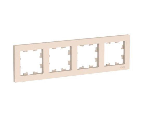 4-постовая универсальная рамка Schneider Electric ATLASDESIGN БЕЖЕВЫЙ ATN000204 