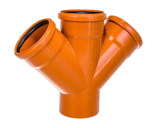 Одноплоскостная крестовина наружной канализации RTP 110/110/110, 45 градусов 14460 