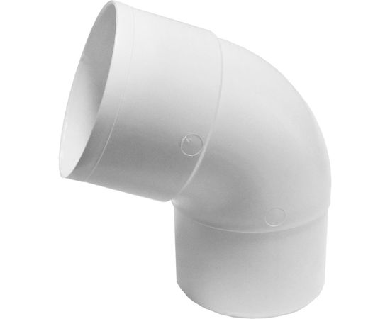 Отвод соединения MUROl 67 водосточной трубы 80 мм, белый 12678 
