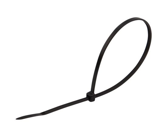 Нейлоновая хомут-стяжка REXANT 250x3,6 мм, черная, упаковка 25 шт. 07-0251-25 