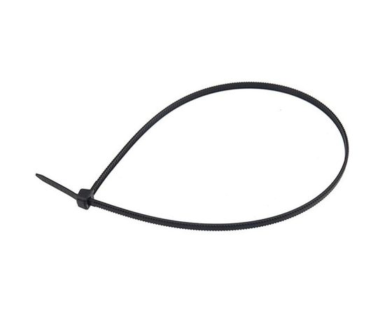 Нейлоновая хомут-стяжка с тройным замком REXANT 200x3,6 мм, черная, упаковка 100 шт. 67-0201 