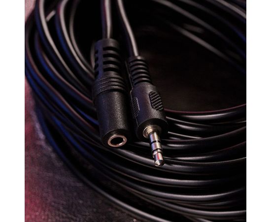 Шнур Стерео 3.5 мм гнездо - Стерео 3.5 мм REXANT штекер, длина 10 метров 17-4008 – изображение 2