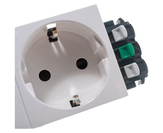 Механизм розетки Legrand 3-м СП Mosaic New 6-модульный, для кабель-канала DLP Leg 077403 131686 – изображение 5