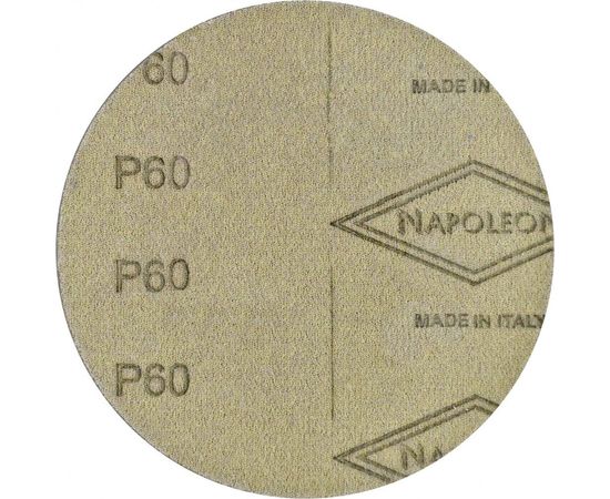 Круг шлифовальный на липучке PAPER GOLD (5 шт; 125 мм; без отверстий; P60) NAPOLEON npg5-125-0-060 – изображение 3
