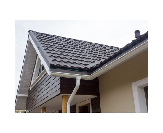 Водосточный желоб MUROl 3 метра, белый 10163 – изображение 4