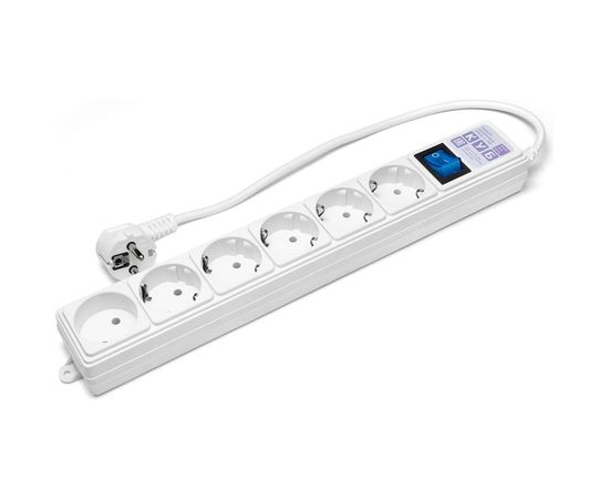 Фильтр-удлинитель Power Cube PC 0,5м 6р, бел. 16А/3,5кВт SPG(5+1)-16B-0,5М – изображение 4