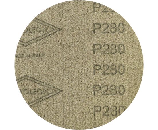 Круг шлифовальный на липучке PAPER GOLD (5 шт; 125 мм; без отверстий; P280) NAPOLEON npg5-125-0-280 – изображение 2