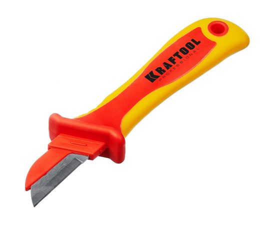 Диэлектрический, прямой нож электрика Kraftool KN-1 45401 – изображение 2