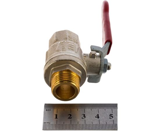 Шаровой кран RuB, 1/2" DN15 PN40, ВР-НР, серия MILANO (S.90), ручка S90D20 – изображение 4