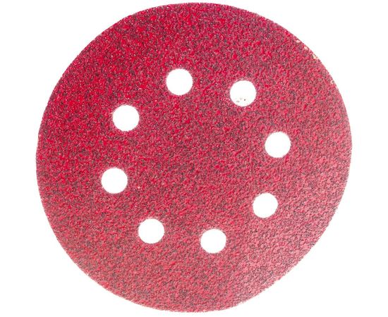 Круг шлифовальный на липучке универсальный (125 мм; Р40; 8 отверстий) KLINGSPOR 270664 – изображение 3