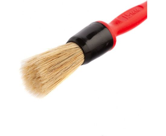 Круглая кисть MATRIX Color line №15, натуральная щетина, пластиковая ручка 83405 – изображение 3