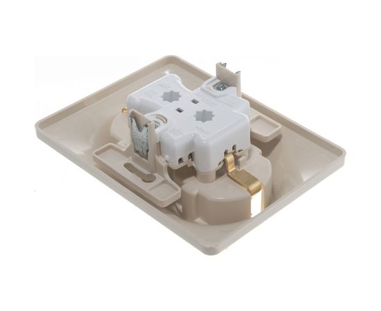 Двухместная розетка Schneider Electric СП Glossa с заземлением, в сборе бежевая GSL000224 – изображение 5