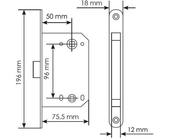 Магнитная сантехническая защелка MORELLI цвет-черный M1895 BL 9011803 – изображение 2