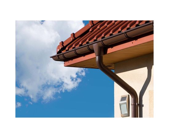 Водосточный желоб MUROl 2 метра, коричневый 10162 – изображение 2