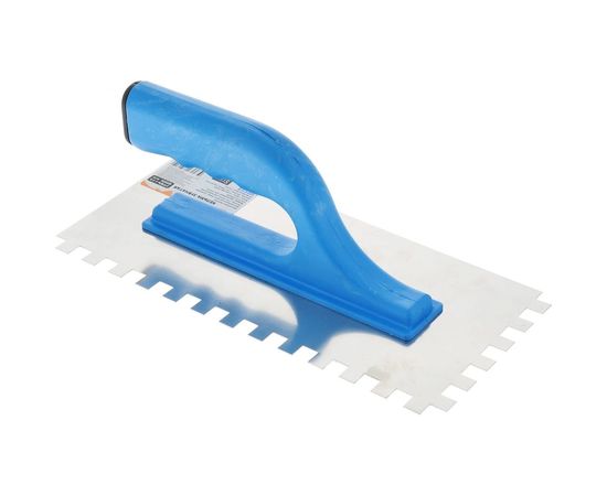 Зубчатая кельма Master Color 10x10 нержавеющая сталь пластиковая ручка 270x130 мм 30-2044 – изображение 2