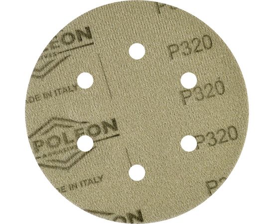 Круг шлифовальный на липучке PAPER GOLD (5 шт; 150 мм; 6 отверстий; P320) NAPOLEON npg5-150-6-320 – изображение 3