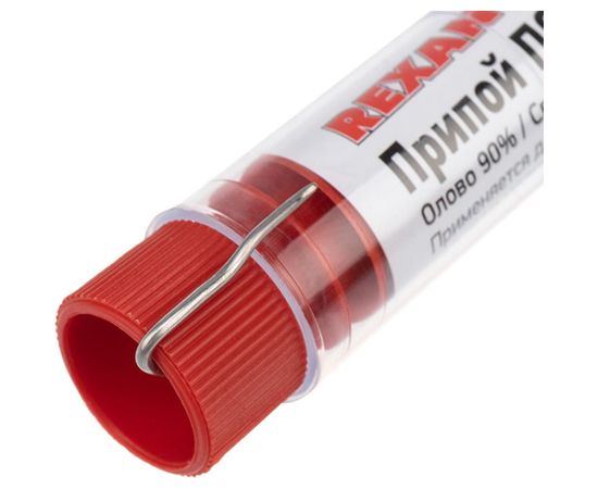 Припой без канифоли ПОС-61 (10 г; 1.0 мм) колба REXANT 09-3093 – изображение 7