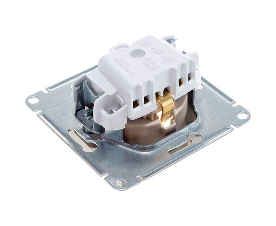 Механизм розетки Schneider Electric 1-м СП ATLAS DESIGN с заземлением, защитные шторки, 16А, шампань 1240328 – изображение 4