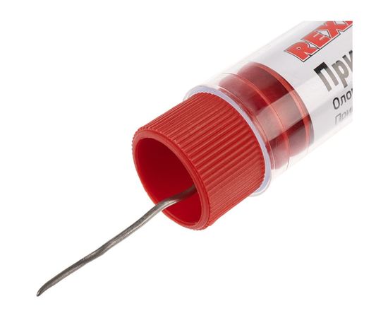 Припой без канифоли ПОС-61 (10 г; 1.0 мм) колба REXANT 09-3093 – изображение 6