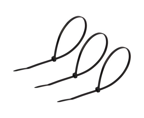 Нейлоновая хомут-стяжка REXANT 250x3,6 мм, черная, упаковка 25 шт. 07-0251-25 – изображение 5