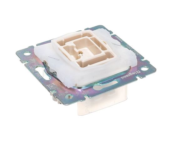 Одноклавишный выключатель, крем IP44 с рамкой Legrand Valena 774101 – изображение 2