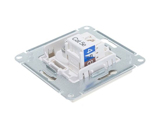 Розетка ТВ + компьютерная RJ45 Schneider Electric AtlasDesign Бежевый 2-ая категории 5Е ATN000289 – изображение 3