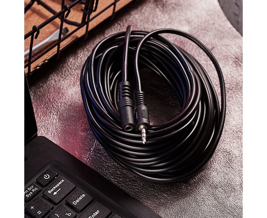 Шнур Стерео 3.5 мм гнездо - Стерео 3.5 мм REXANT штекер, длина 10 метров 17-4008 – изображение 6