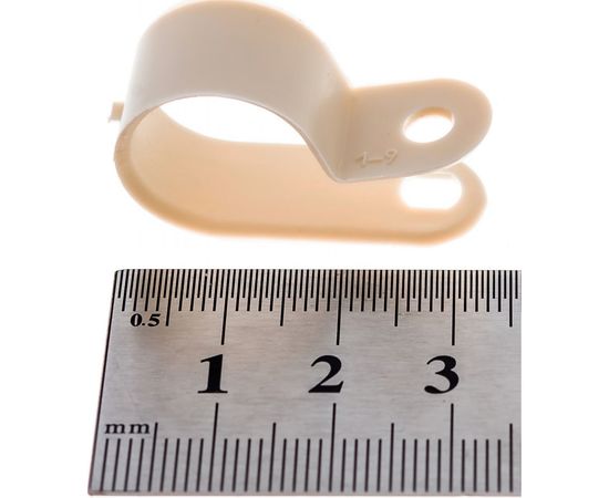 Кабельная скоба под винт REXANT 16 мм, белая, упаковка 50 шт. 07-4416 – изображение 3