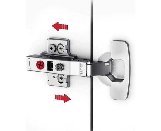 Петля со встроенным доводчиком SAMET MASTER, изгиб 0 мм, 48AX, Ni, 2 шт. СТ-00001265 – изображение 6