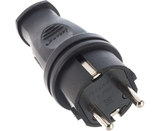 Однофазная вилка LEZARD 105 2Р+РЕ 1х16А 220-240V 106-0400-0105 – изображение 3