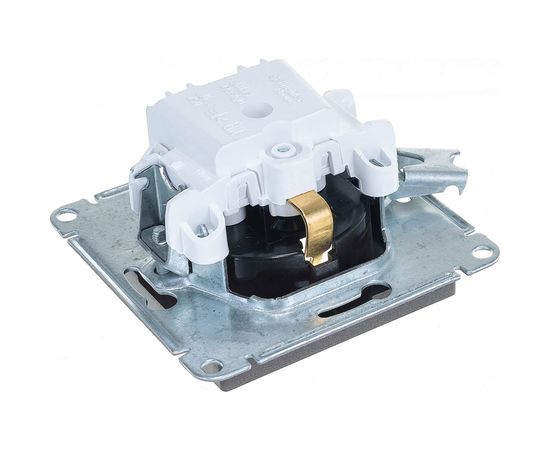 Механизм розетки Schneider Electric 1-м СП ATLAS DESIGN с заземлением 16А мокко ATN000643 – изображение 2