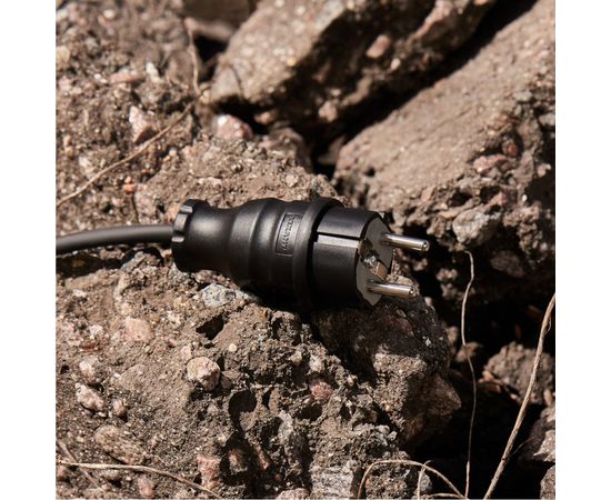 Прямая влагозащищенная вилка REXANT с/з, 16 А, IP44 каучук 111-001 – изображение 5