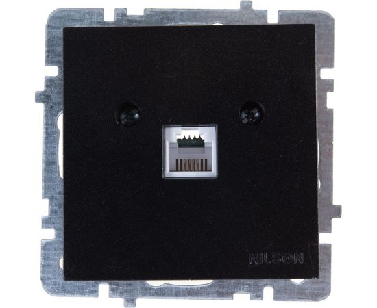 Телефонная розетка Nilson Selene CAT 3 черный 23221062 – изображение 2