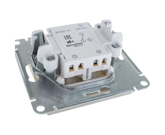 Механизм переключателя Schneider Electric 1-кл. ATLAS DESIGN 10АХ шампань ATN000561 1240335 – изображение 2
