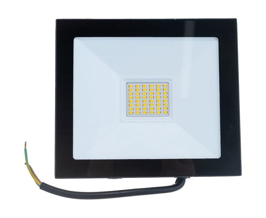 Светодиодный прожектор SAFFIT SFL90-50 2835SMD, 50W 4000K AC220V/50Hz IP65, черный в компактном корпусе 55077 – изображение 4