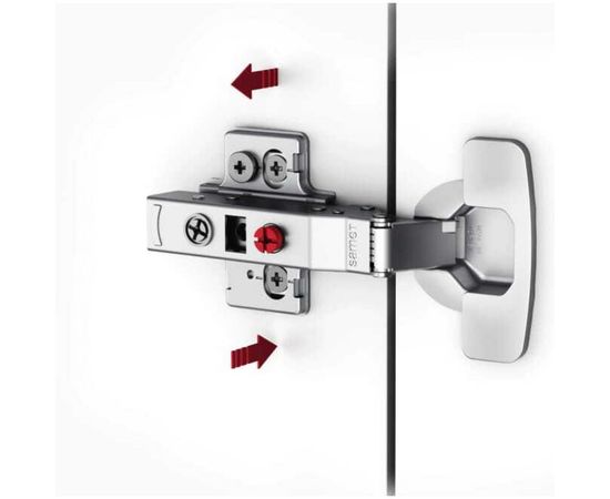 Петля со встроенным доводчиком SAMET MASTER, изгиб 0 мм, 48AX, Ni, 2 шт. СТ-00001265 – изображение 5