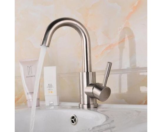 Смеситель для умывальника LEDEME картридж 35 мм, нержавейка, L1098-3 65883 – изображение 2