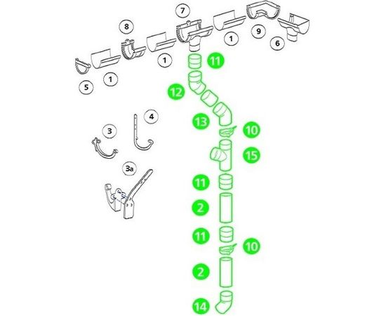 Кронштейн желоба MUROl металл, коричневый 14056 – изображение 5