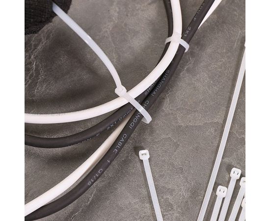 Хомут REXANT nylon 200x3.6 мм 100 шт белый 07-0200 – изображение 8