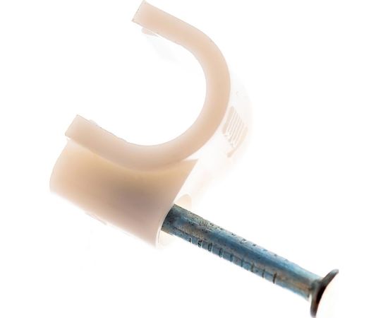 Круглый крепеж кабеля REXANT 7 мм, белый 50шт 07-4007 – изображение 4