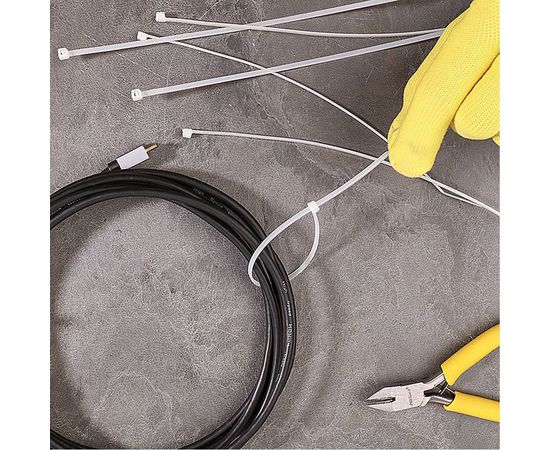 Хомут REXANT nylon 200x3.6 мм 100 шт белый 07-0200 – изображение 7