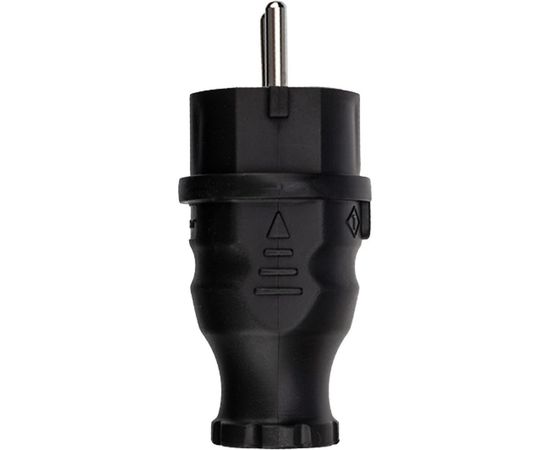 Прямая влагозащищенная вилка REXANT с/з, 16 А, IP44 каучук 111-001 – изображение 12