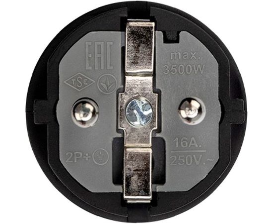 Прямая влагозащищенная вилка REXANT с/з, 16 А, IP44 каучук 111-001 – изображение 9