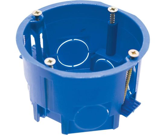 Подрозетник с лапками для полых стен STEKKER синий, EBX20-02-2 A3A647-001 39294 