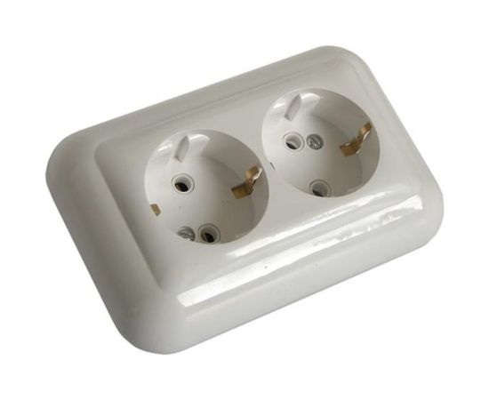 Розетка SVET скр. уст. 2-мест. с з/к РС16-002 50 SV0925-0155 