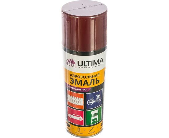 Аэрозольная краска ULTIMA RAL 3003 вишневый, универсальная 520 мл ULT023 