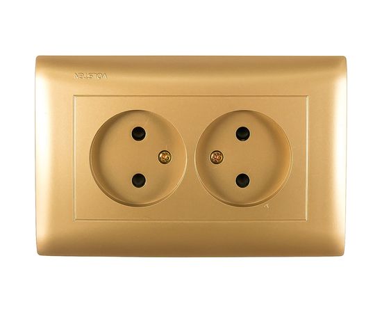 Двухместная розетка Volsten V01-16-R22-S Magenta Dorado, 10045 