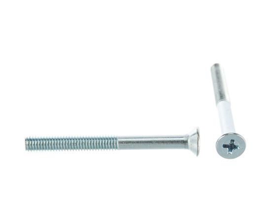 Винт DIN 965 с потайной головкой, оцинкованный М5х50, 50шт - коробка Tech-Krep 105240 