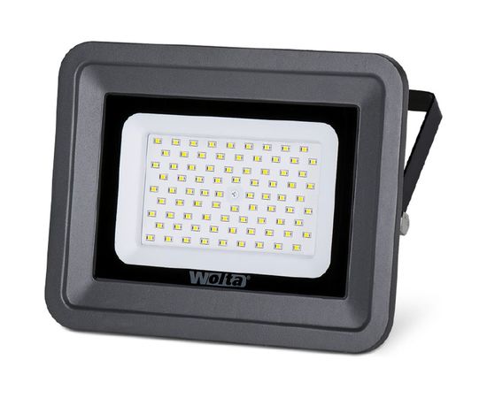 Светодиодный прожектор Wolta 5700K, 70 W SMD, IP 65,цвет серый, слим WFL-70W/06 